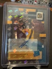 2022 Donruss Clearly George Pickens SSP Holo Logo  Rated Rookie logos Auto. RC
