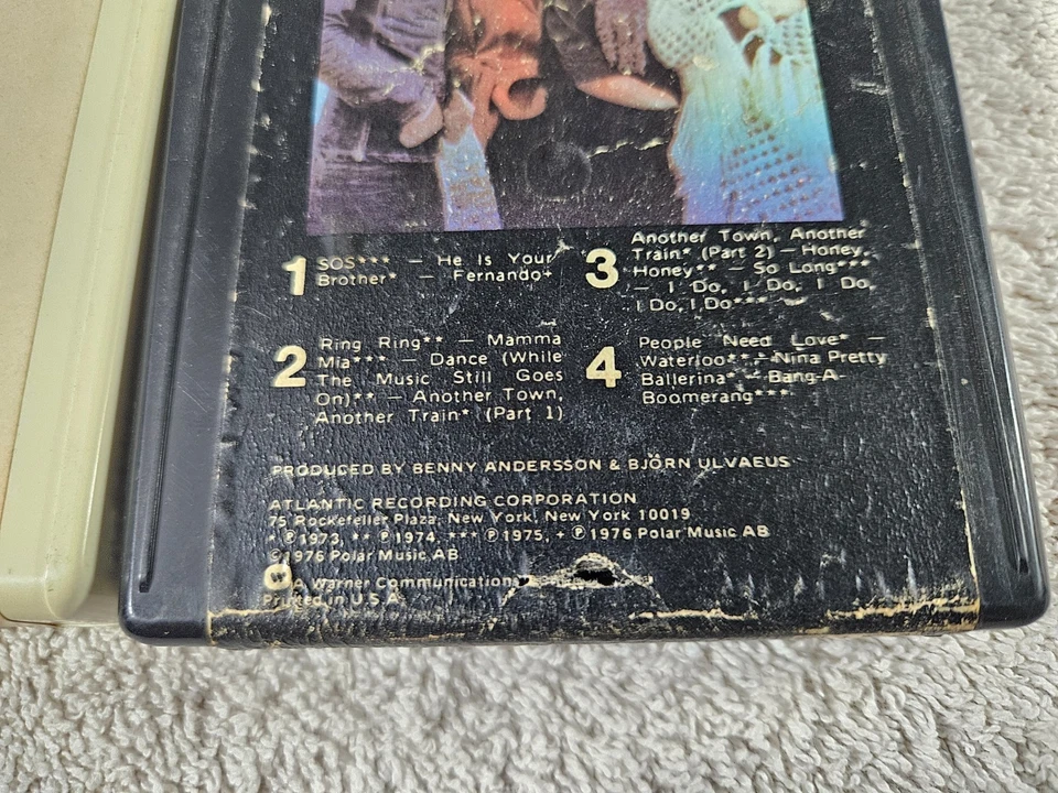 ABBA- Greatest Hits & Voulez-Vous 8-Track Tapes . Serviced. Free ship. - Image 4 of 4