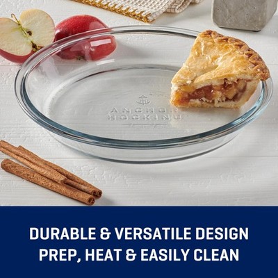 (2 pack) Anchor Hocking 9'' Glass Pie Pan
