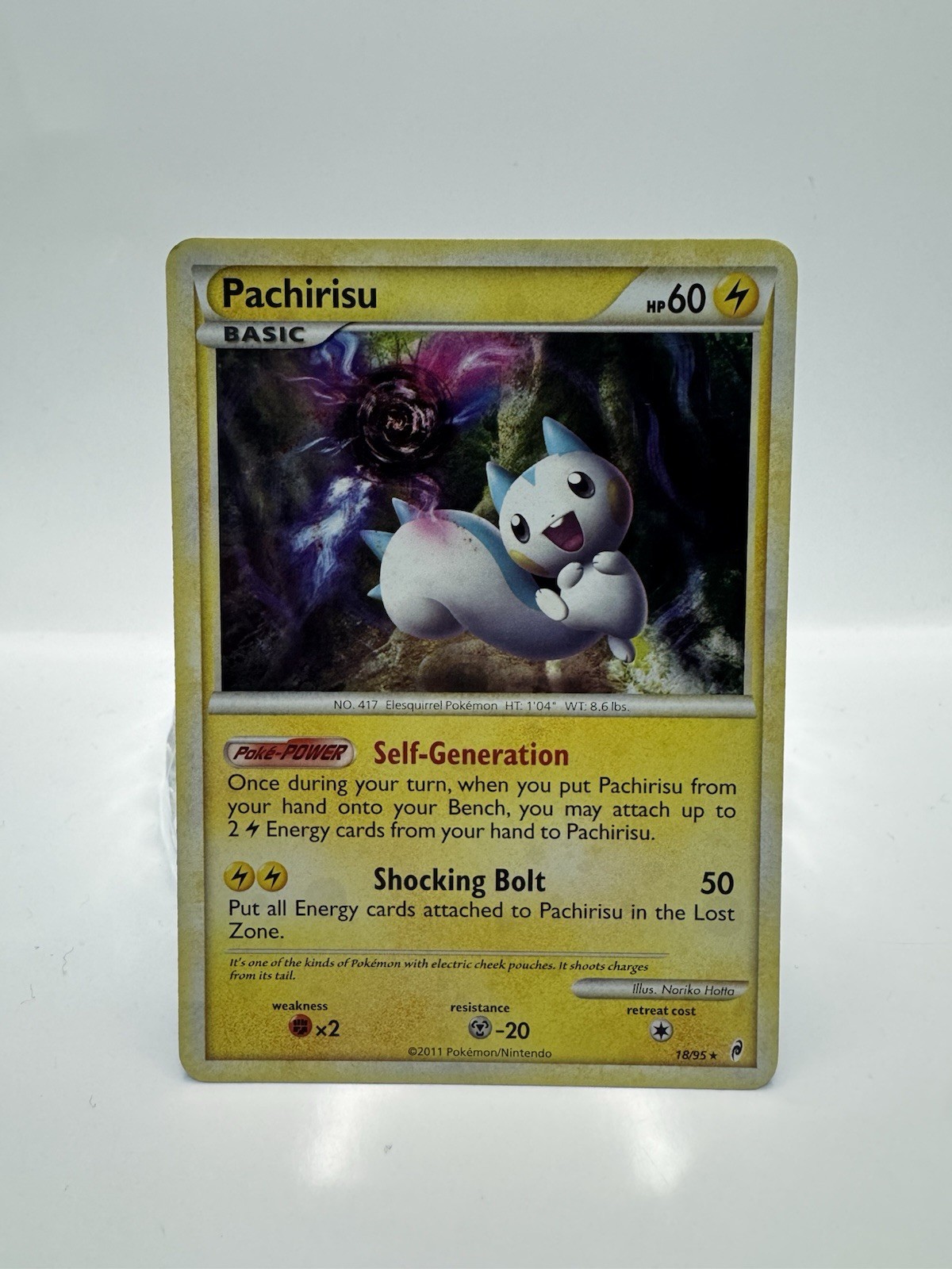Pokémon TCG Pachirisu 18/95 Call of Legends Holo Rare Card NM LP