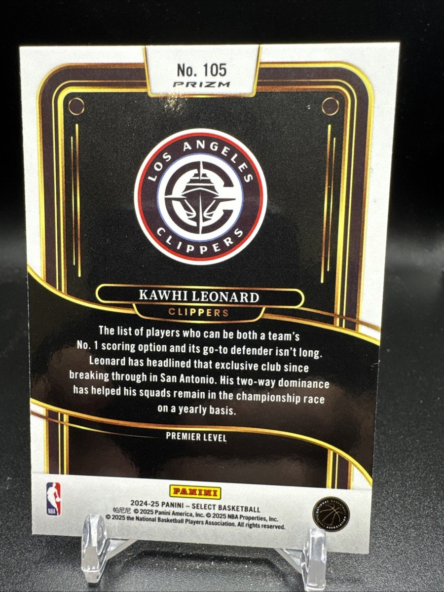 2024-25 Panini Select Basketball #105 Kawhi Leonard Silver
