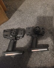 Two acme racing vintage rc controllers untested no receivers as pictured