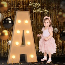 Marquee Letters 3 Feet Tall Large Light Up Letter A Big Sign Warm White Bulb
