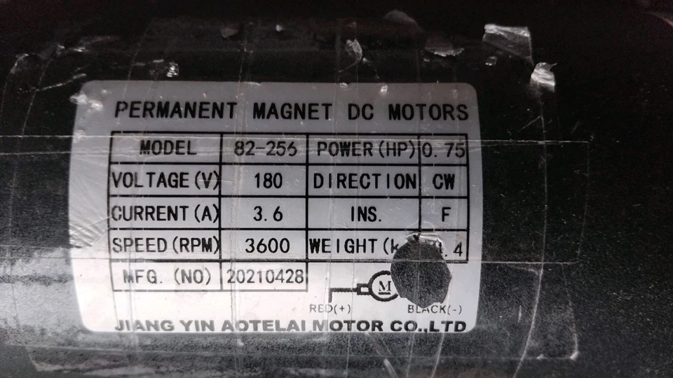 Permanent Magnet DC Motor Model no: 82-256 - Image 2 of 4
