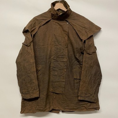 Driza Bone Wax Coat Mens S Jacket Brown Shoulder Cape Waterproof Outback Short