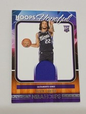 Devin Carter Sacramento Kings 2024 -25 NBA Hoops Jersey Relic Rookie Card. rookie card picture