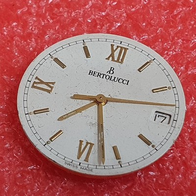 seltenes Uhrwerk Armbanduhr Bertolucci Pulchra ETA 955.412 24,5mm Zifferblatt
