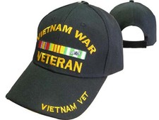 VIETNAM WAR VETERAN HAT - US ARMY NAVY AIR FORCE MARINES VET BALL CAP  NEW 