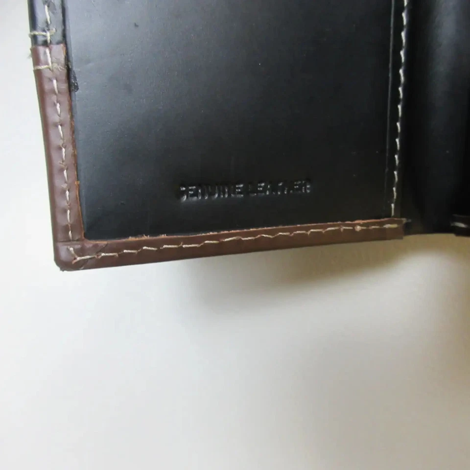 Timberland Leather Wallet Black Brown Slim Folded Design for Men RFID Blocking - Image 3 of 4