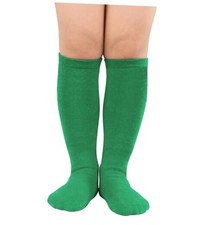 Kids Soccer Socks Knee High Youth Baseball Football 6-9 Years Green Little Kid