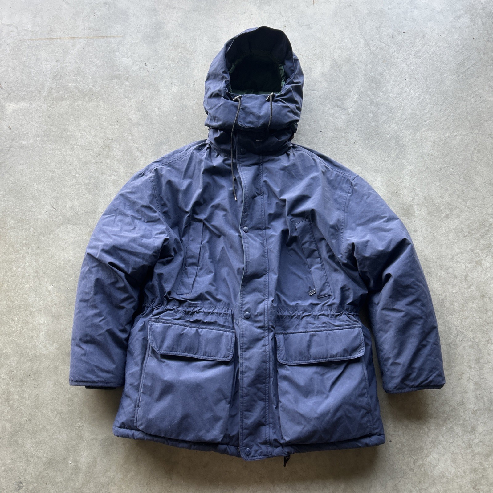 Vintage Eddie Bauer Men’s Gore Tex Ridge Line Goose Down Socket Blue Size LARGE
