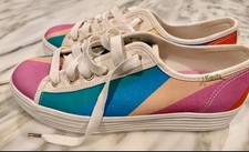 Keds x Kate Spade New York Triple Kick Rainbow Stripe Sneakers Size 7
