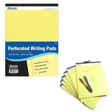 1 Perforated Writing Pad Legal Ruled Universal 50 Sheets Letter 85 x 117