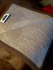 Wolldecke In Beige Neu In OVP  Flauschig Langfaserig  150x200cm Dralon Vintage 