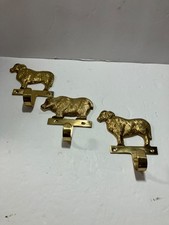 Three Brass Hooks Laquered
