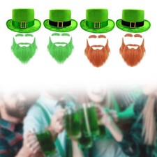 St. Patrick's Day Hut Dekor Geschenk Neuheit mit Bart f&uuml;r Party Festival