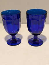 Mosser Glass Arlington 14oz Ice Tea | Cobalt Set Of 2. Excellent 7 Inch Tall.