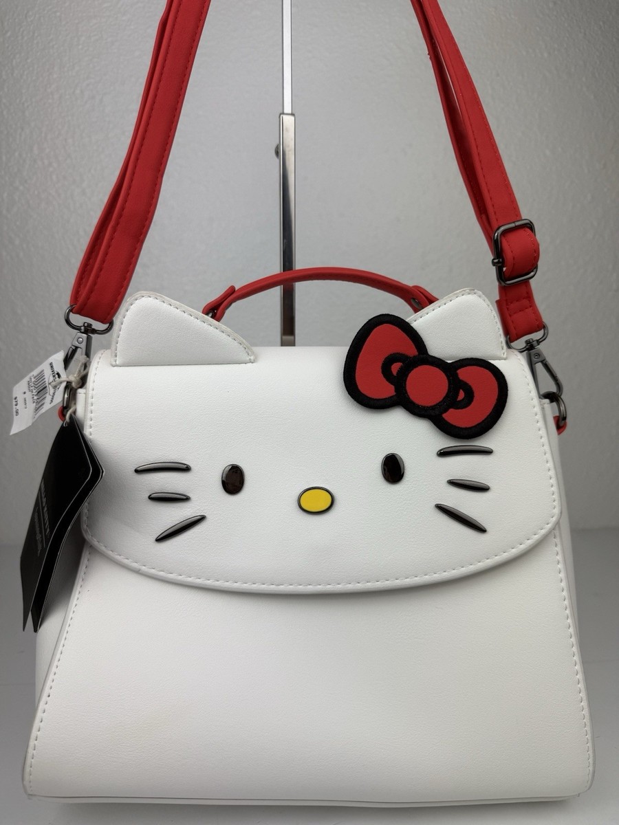 NWT HELLO KITTY WHITE WITH RED PURSE BACKPACK Hello Kitty Bags | Nwt Hello Kitty Mini Backpack | Color  main image 4