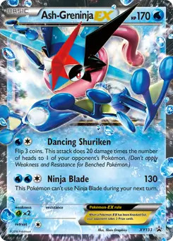 Ash Greninja EX - XY133 - Pokemon XY Promo Ultra Rare Card MP