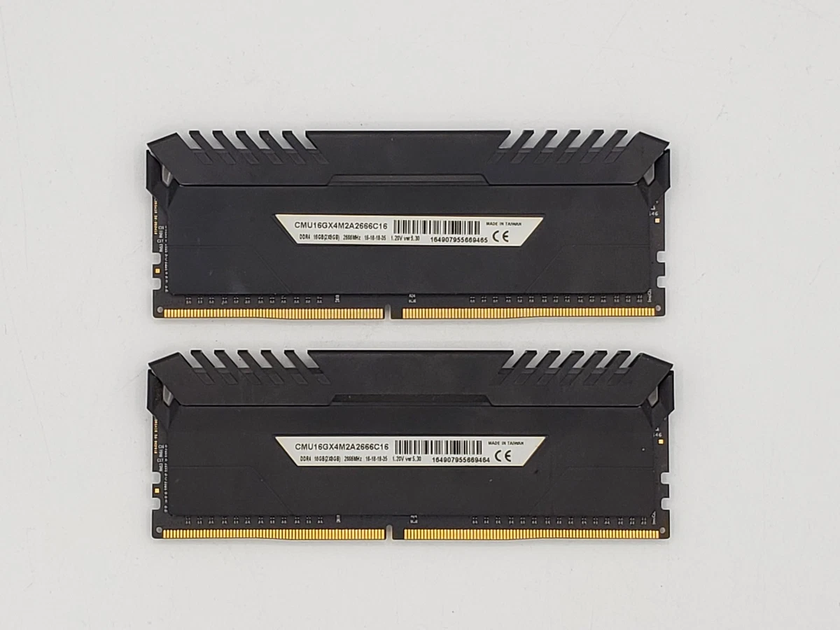 Corsair PC4-21300 (DDR4-2666) Bus Speed Computer RAM 16 GB Total