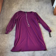 AGB Ribbed Plum Purple Dress SIZE 1X
