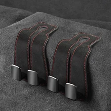 2 Packs Car Double Headrest Hooks Seat Back Metal Hanger For Purses Bags Storage
