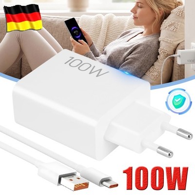 Für XIAOMI 17 100W Supercharge Usb C Netzteil Schnellladegerät PD QC Ladekabel