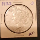 1922 Peace Dollar $1 Silver Coin 0.9 Fine Business Strike Uncertified Ungraded