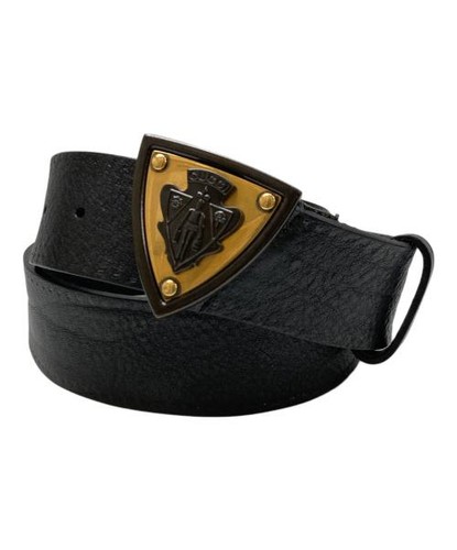 GUCCI                    Leather belts black 201764