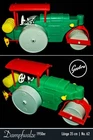 GEOBRA STEAM ROLLER STEAMER 35 CM 1960s CONSTRUCTION VEHICLE HTF Pre Playmobil HTF