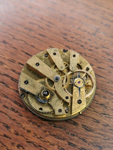 Waterhouse Geneve Cylinder Escapement Pocket Watch Movement for Repair #k910 - Picture 2 of 4