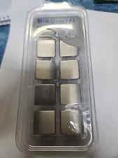 Buldmetal 10 Pack Square Nickel Finish Cabinet Knobs Pulls