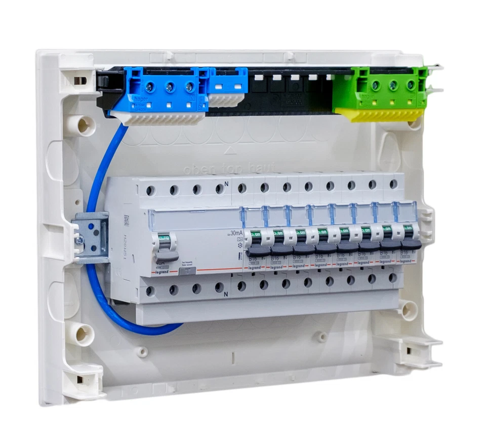 Unterverteilung Hager Sicherungskasten Unterputz Aufputz Hohlwand verdrahtet - Bild 4 von 4