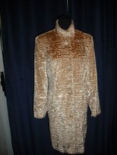 Sophia Loren Owned Worn Gold "Poodle" Coat from Stylist Sydney Guilaroff