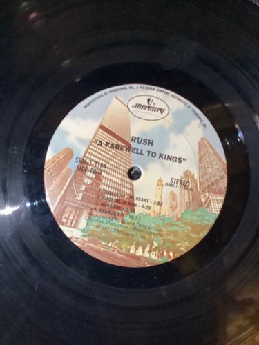 Rush, "A Farewell To Kings" Vinyl LP, Mercury Records SRM-1-1184 1977, Vinyl VG - Picture 6 of 11