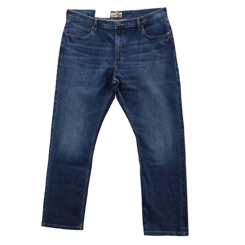 Wrangler 20X Style 22 Straight Denim Blue Jeans Sz 38x32 (meas