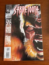 SABRETOOTH # 4 VF MARVEL COMICS 1993 X-MEN LARRY HAMA