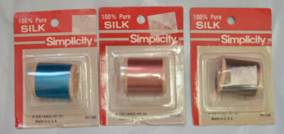 COLOR CHOICE - NOS BELDING CORTICELLI SILK ROD WINDING THREAD FLY WRAP 