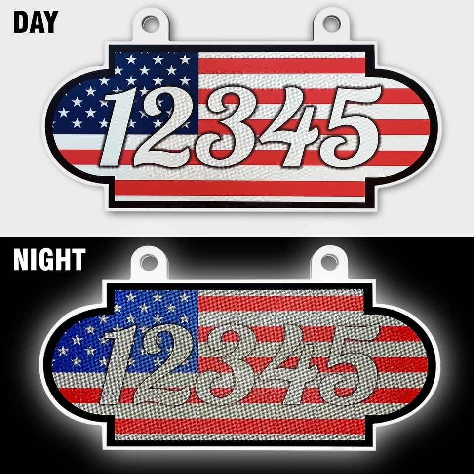 Double Sided Super Reflective Customized Fancy Shaped Hanging Mailbox Address - Image 2 of 4