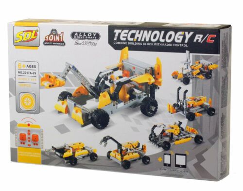 Bo Toys R/C 10 in 1 Race Cars Building Bricks Radio Control Toy - Afbeelding 1 van 7