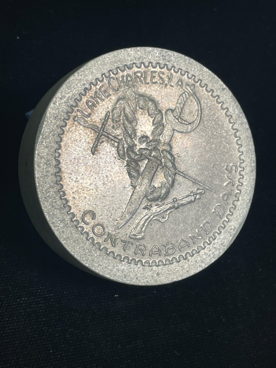 H. Alvin Sharpe Studio Proof Lead Die Puck Mardi Gras Doubloon