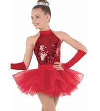 Weissman, Blue Sequin ballet costume, Child Medium