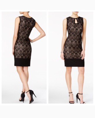R&M Richards Lace Sleeveless Cocktail Dress SIZE 8