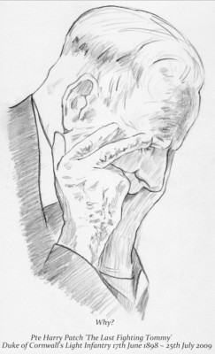  'Why?' Harry Patch our last surviving Tommy WW1 Lt ed print direct from Artist