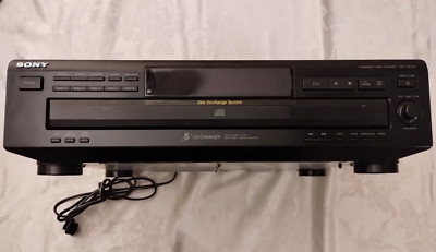 Sony CDP-CE315 Compact Disc Player 5 Disc CD Changer - No Remote - Tested Works!