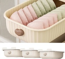 Wardrobe Bra Drawer Organizers 10 Cells, Underwear Organizer Closet Drawer