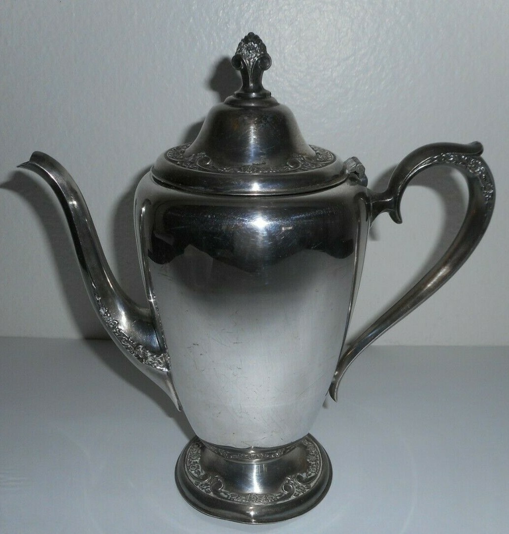 Antique Vintage Rogers & Bro 2301 Silver Plated Tea Pot Coffee