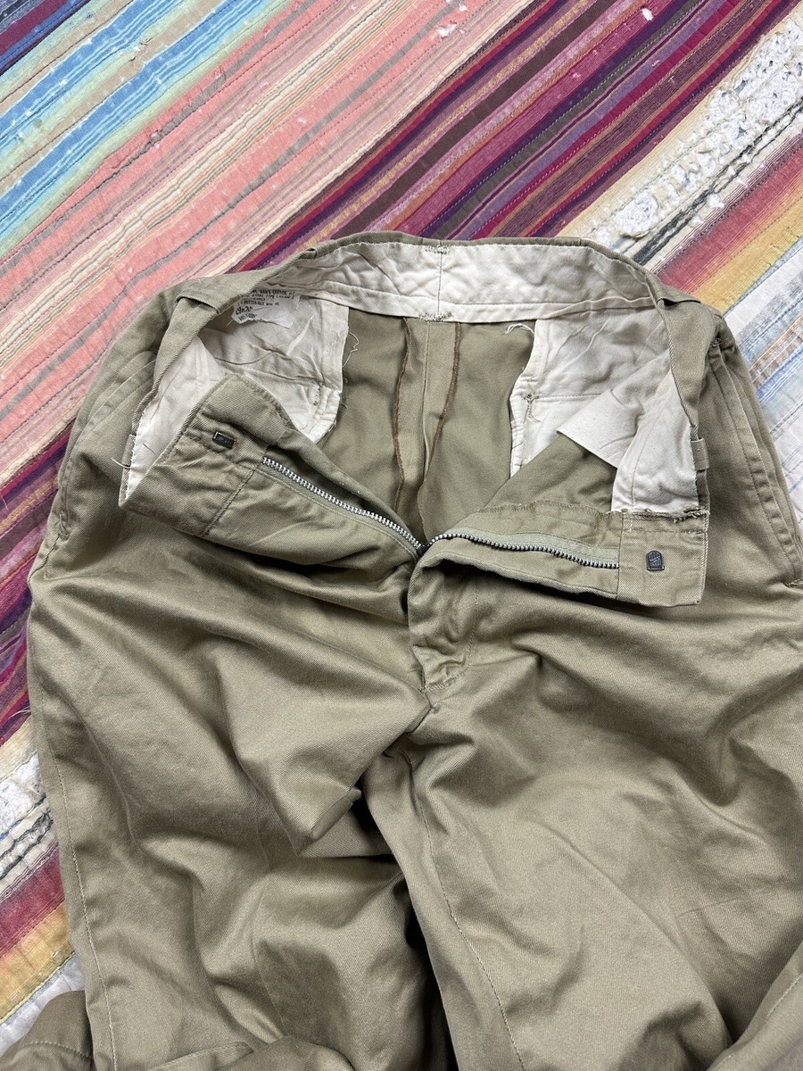 Vintage 70s US Military Trousers Pants Mens 26x27 Type 1 Class 1