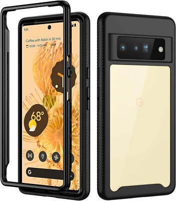 Google Pixel 6 Pro Hülle Klar Stoßfest TPU Bumper Hart PC Backcover