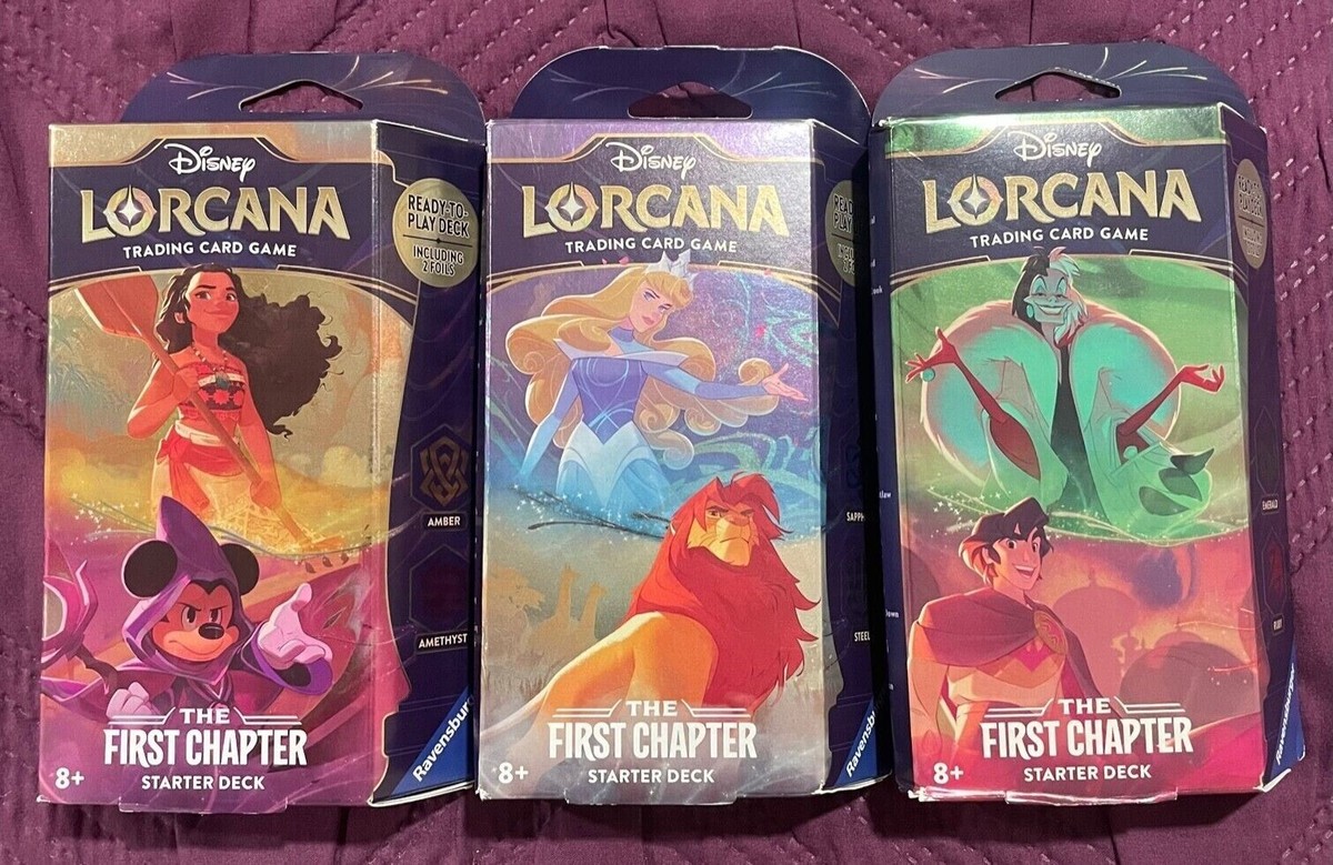 lorcana 1st chapter starter deck RB DISNEY LORCANA STARTER SAPPHIRE STEEL